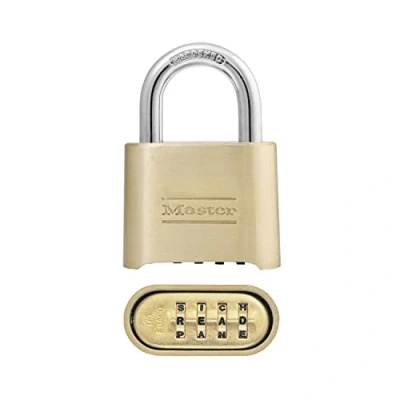 Immagine di Master Lock Lucchetto con combinazione, 5,1 cm di larghezza, 175DWD, marrone chiaro, 1 pezzo