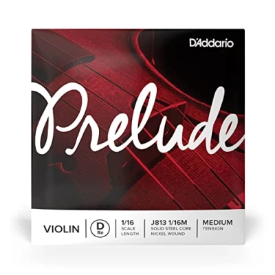 Immagine di Corda singola RE D&#039;Addario Prelude per violino, scala 1/16, tensione media
