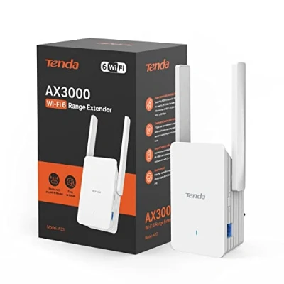 Immagine di Tenda A33 Repeater WiFi 6 AX3000,Amplificatore Doble Banda Gigabit, Modalità AP, Pulsante WPS, LED di segnale intelligente