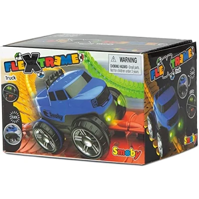 Immagine di Flextreme Auto Blu con Luce, alloggiamento Intercambiabile e luci per la Pista (Smoby 180906 Web)