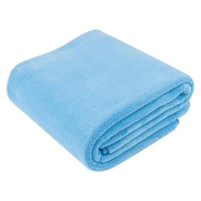 Immagine di Amazon Basics Panni in microfibra per auto, Panno la pulizia, 63.5 x 91.4 cm, blu