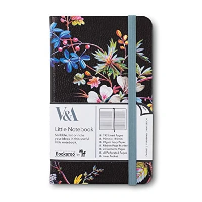 Immagine di IF Bookaroo V&amp;A A6 notebook, 192 pages, lined, Kilburn Black Floral