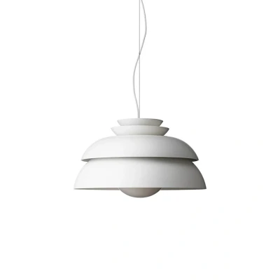Immagine di FRITZ HANSEN Concert P3 lampada a sospensione bianca Ø 55 cm