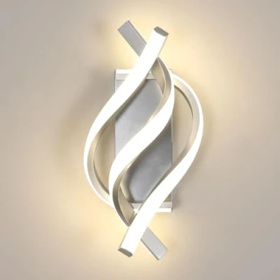Immagine di Comely Applique da Parete Interno, 22W 4500K Luce Neutra Camera Letto Spirale, Lampada LED Interno Allumini oper Soggiorno, Letto, Sala Pranzo, Corridoio e Studio