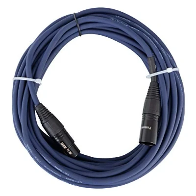 Immagine di Pronomic Stage DMX3 10 cavo DMX 10m blu con contatti dorati