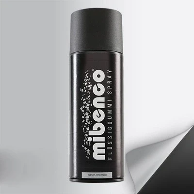 Immagine di Mibenco 71420027 Vernice argento, opaco aerosol 400ml Flüssiggummi spray