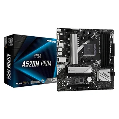 Immagine di ASRock A520M Pro4 Mainboard Attacco (PC) AMD AM4 Fattore di forma (dettagli) Micro ATX