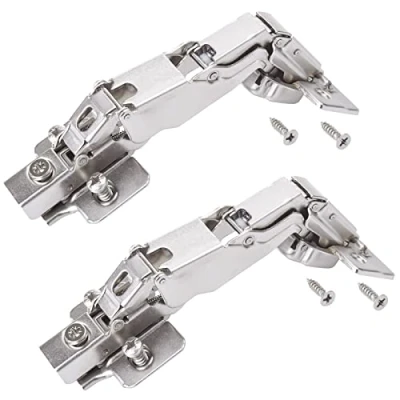Immagine di 2 pezzi Cerniere grandangolari a sovrapposizione T52 Cerniera scomparsa grandangolare 165 con Soft Close inclusa piastra di montaggio SOTECH