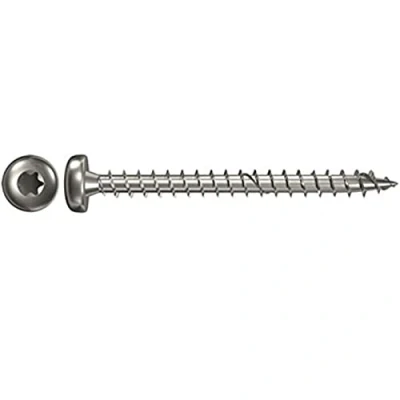 Immagine di Fischer 657373 Viti per truciolare 4.5 mm 30 Interno Esagonale rotondo, multidentato, TX, Torx, Impronta T Acciaio inox V2A resistente alla