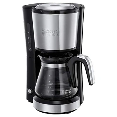 Immagine di Russell Hobbs Macchina Caffè Americano Mini Con Filtro per Estrazione e Aroma Ottimali Design compatto: Max 5 tazze; Caraffa in Vetro da 0.6 L; Permanente; Piastra riscaldante, 24210 56