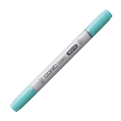 Immagine di Copic Ciao Pennarello Grafico con Doppia Punta, 11 g , Blu (Aqua), 12 x 150 mm