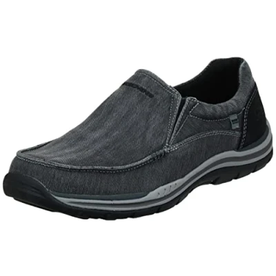 Immagine di Skechers Uomo, Avillo Slip sul Calpestio Larghezza NERO 11 W