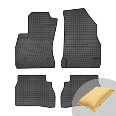 Immagine di FROGUM El Toro Set di tappetini in gomma per Fiat Doblo II 2010 2020, Opel Combo D 2011 2018 Materiale resistente Bordo protettivo 1 5, cm