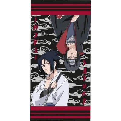 Immagine di Carbotex NARUTO UZUMAKI Itachi Sasuke Uchiha Telo Mare Spiaggia Bagno Beach Towel 100% cotone Dimensioni 70x140cm