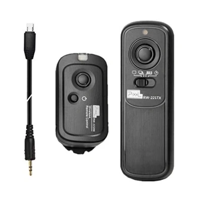 Immagine di Pixel RW221 S2 Fotocamera Telecomando Wireless Compatibile con Sony a1 a9 9M2 a7 7M2 7M3 7M4 7R 7RM2 a7R a7S a6600 a6500 a6400 a6300 a6100 a6000 a5000 RX100II RX10 a58 a68 HX99 HX90V HX400 HX50V