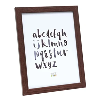 Immagine di Deknudt Frames S44CH4 Portafoto Basic in legno e MDF, sottile, 10 x 15 cm, colore: Marrone scuro