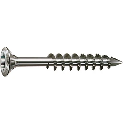 Immagine di SPAX 25170004506021 Viti per legno con testa a calotta T Star plus Cut, filettatura parziale, 1.4567, 4,5 x 60 mm, 100 pz, acciaio INOX