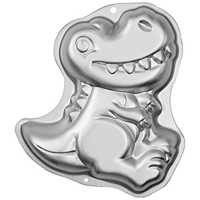 Immagine di Wilton Forma Dinosauro Utensili da Cucina, Alluminio, Argento
