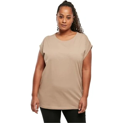 Immagine di Urban Classics Curvy Ladies Extended Shoulder TEE Tshirt basic, Donna, Taglia: XL, Softtaupe