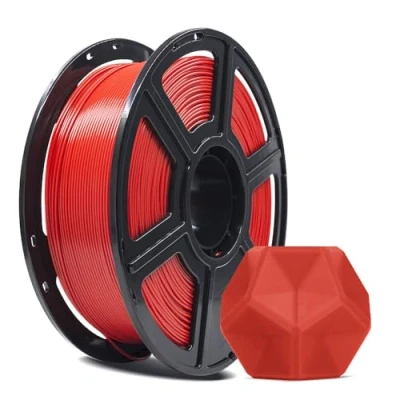 Immagine di FLASHFORGE filamento per stampante 3D, PLA PRO 1,75 mm, bobina da 1 kg, precisione di misurazione +/ 0,02 mm 3D FDM, migliore resistenza e nessun nodo (rosso)