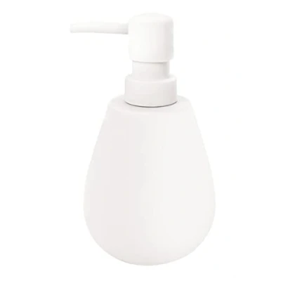 Immagine di Kleine Wolke Dispenser di sapone Drip, accessori, colore bianco, materiale: poliresina, lunghezza 8,8 x larghezza altezza 15,7 cm