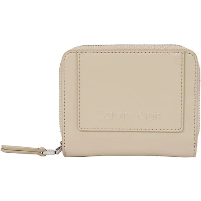 Immagine di Calvin Klein CK SET ZIP Around W/FLAP MD Portafoglio, Donna, Taglia: One Size, Doeskin