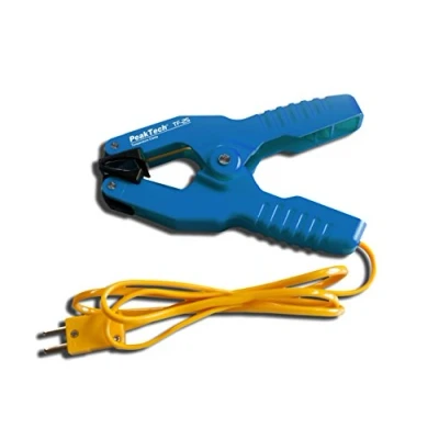 Immagine di PeakTech Pratica sonda di temperatura tipo K come pinza serraggio per tubi, 1 pezzo, TF 25