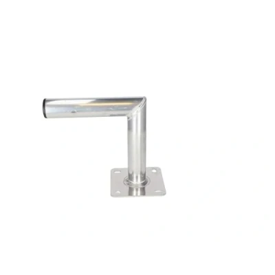 Immagine di SKY VISION Staffa da parete in alluminio per sella fino a 100 cm, asta parete, supporto ad angolo, antenna, distanza dalla di 250 mm, argento