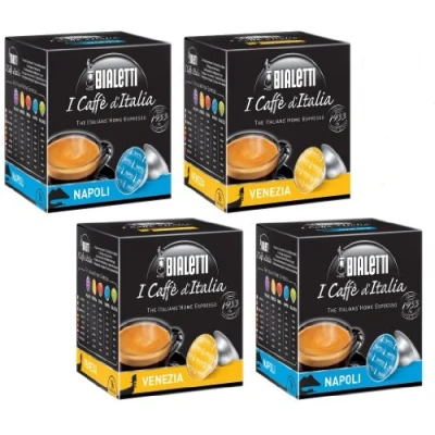 Immagine di Bialetti: Two Pair Napoli + Venezia Set of 64 Capsules * (2+2) by Bialetti
