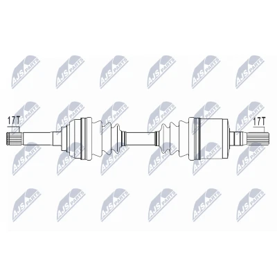 Immagine di NTY NPW PL 129 Albero motore / Semiasse Assale anteriore Sx, Dx 606 Cambio manuale, Trasmissione automatica OPEL: Frontera B SUV