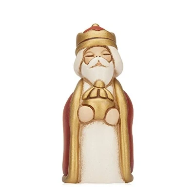 Immagine di THUN® Re Magio Baldassarre con Incenso Versione Rossa Statuine Presepe Classico Ceramica I Classici