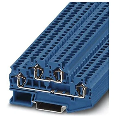 Immagine di Phoenix Contact STTB 4 BU 3031432 Morsetto passante componibile Numero Poli (num): 0.08 mm² Blu 50 pz.