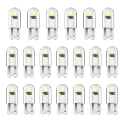 Immagine di Alopee Lampadina LED W5W, 501 T10, luci laterali bianche per auto, W5 W, 12 V CC, base a cuneo, lampadine 1 SMD mappe, cupola, targa, portiera, bagagliaio, di posizione