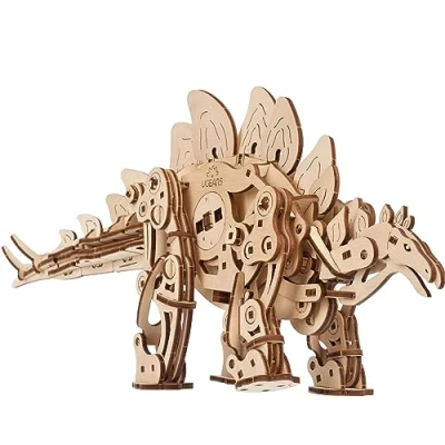 Immagine di UGEARS Stegosauro Puzzle Legno 3D Dinosauri da Costruire Meccanico Dinosauro Modellino in con Movimento Realistico Ideale per Appassionati di Modellismo e