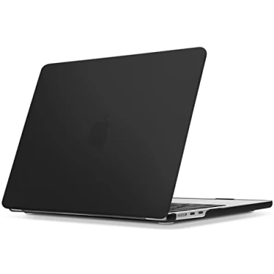 Immagine di TECOOL Opaco Cover MacBook Air 13,6 Pollici M3 M2 2024 A3113 e 2022 A2681, Custodia Rigida Plastica Ultra Sottile, Nero
