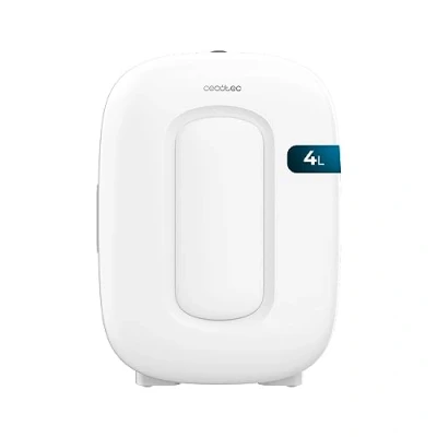 Immagine di Cecotec Mini Frigorifero Bolero MiniCooling 4L Bora White, 12V 220V, Compatibile con auto e roulotte, Funzione di raffreddamento riscaldamento, Intervallo temperatura 5 65C, Trasporto facile