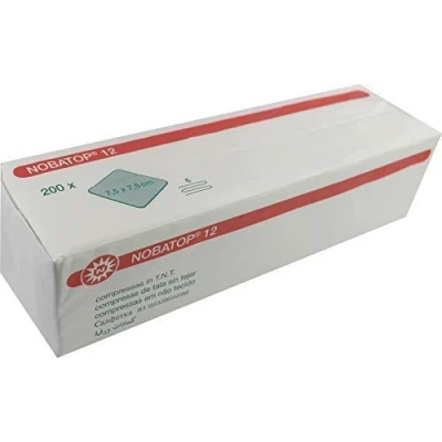 Immagine di NOBATOP 12 compresse in tessuto non 200 Pz 6 x Comprime pile 7.5 cm