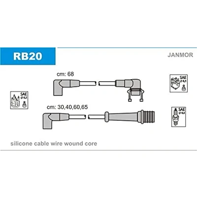 Immagine di JANMOR RB20 Kit Cavi Accensione