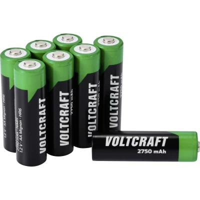 Immagine di VOLTCRAFT VC 16044360 Batteria ricaricabile Stilo (AA) NiMH 2750 mAh 1.2 V 8 pz.