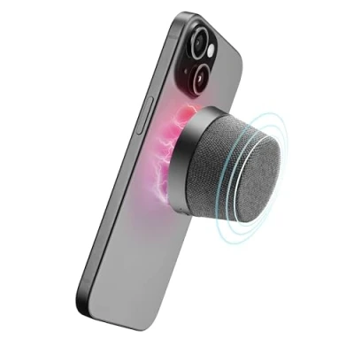 Immagine di cellularline Mag Speaker Bluetooth magnetico 3 Watt Play Time: 12 Ore Compatibilità: iPhone e serie successive, Smartphone con retro Nero