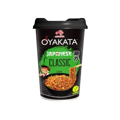 Immagine di Ajinomoto, Oyakata Soba Cup Noodles Classic, Istantanei al Gusto Classico, Pronti in 3 4 Minuti, Condimento a Base di Salsa Soia e Spezie Asiatiche, Snack o Pranzo Veloce Saporito, 93 g