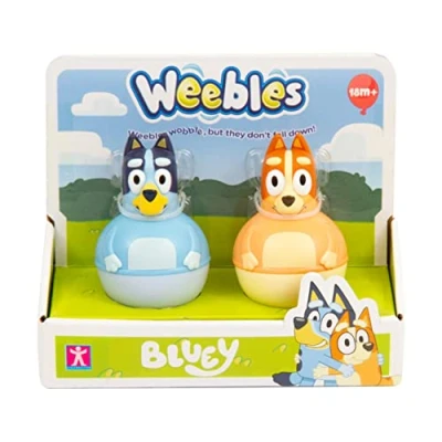 Immagine di Giochi Preziosi Bluey Set Completo Con 2 Personaggi Weebles Serie Che Dondolano Sempre Ma Non Cadono Mai, Per Bambini A Partire Da 18 Mesi, Weu00000