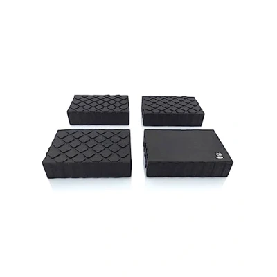Immagine di TYGERIX® 4x Tamponi Per Ponte Sollevatore 160x120x40 mm Prodotto Italiano Universali in Gomma Piena ad Alta Resistenza Ponti Sollevatori a Forbice come Corghi Ravaglioli Omcn e altri