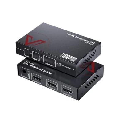 Immagine di AV Access 1 in 2 Out UHD 4K@60Hz 1080p@120Hz splitter HDMI 2.0 con downscaling automatico, 18 Gbps a latenza zero, 1x2 4K HDR10 e 3D, HDCP 2.2, gestione EDID automatica