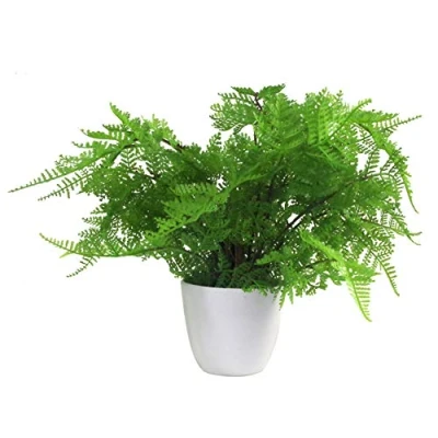 Immagine di Leaf Mini Pianta Artificiale con Vaso, Signora Felce, 30 cm