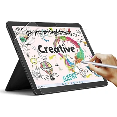 Immagine di SUEEWE [2 Pezzi] Effetto Carta Pellicola per Microsoft Surface Go 4/3/2/1 10 Pollici, Feel Like Opaca Paper in PET Disegnare Schizzi Scrittura