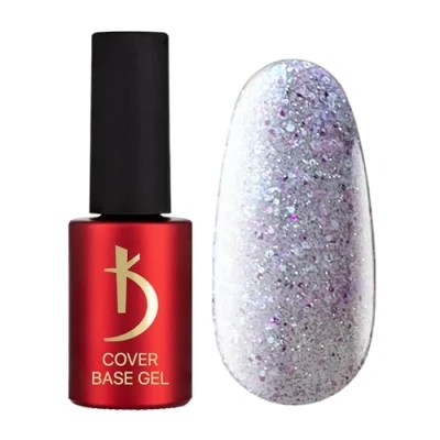 Immagine di Kodi Professional Base Coat Smalto Semipermanente Unghie Gel Cover Transparente Crystal Drops Reflective Flakes 04 Smalti Semipermanenti per Scintillio UV LED 7 ml