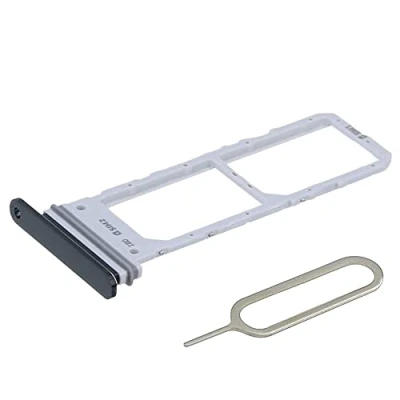 Immagine di MMOBIEL Doppio Vassoio Carta Sim Compatibile con Samsung Galaxy Note 20 / 5G 2020 Porta Scheda Inclusa guarnizione di gomma e Pin Grigio