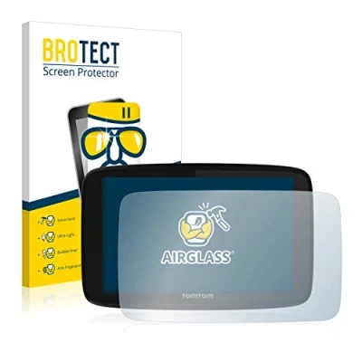 Immagine di brotect Pellicola Protettiva Vetro per TomTom GO 520 / 5200 Protezione Schermo [Durezza Estrema 9H, Chiaro]