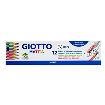 Immagine di Giotto Matita in grafite graduati HB con gomma 12 pz.